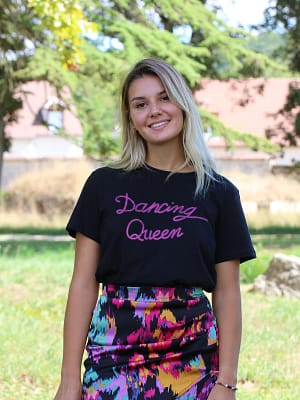 tee-shirt noir "Dancing Queen"